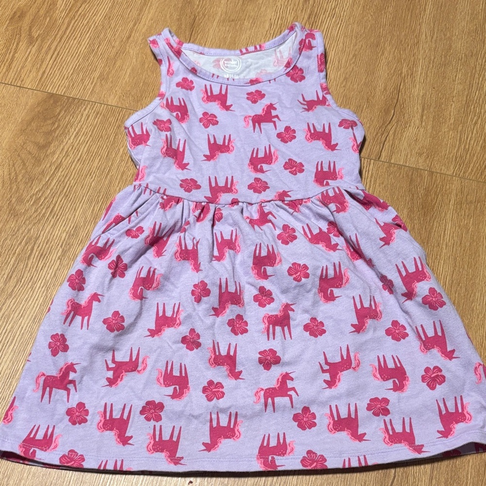 Wonder Nation Pink and Purple Unicorn Dress